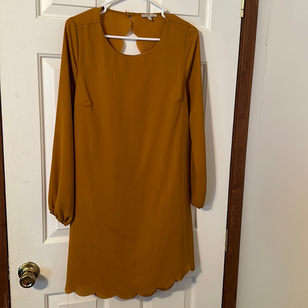 Mustard yellow dress